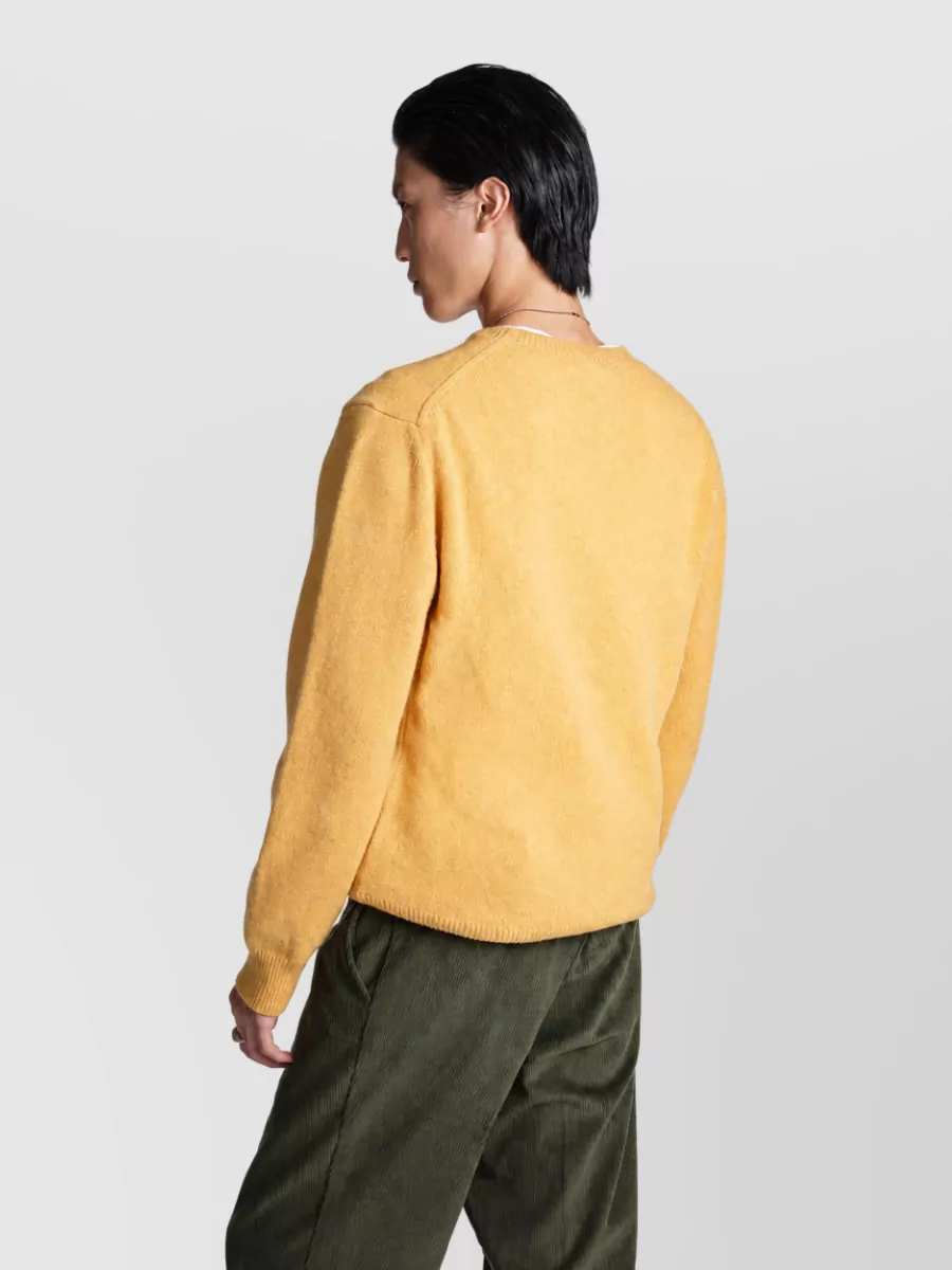 Baracuta Virgin Wool Fine-Knit Crew-Neck Sweater