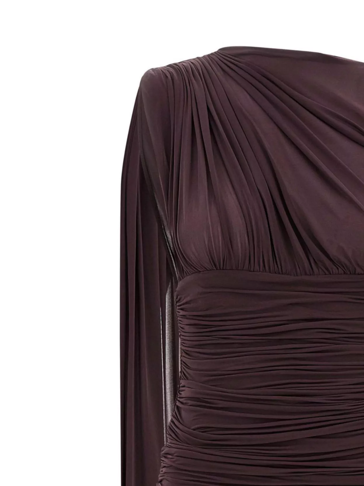 Magda Butrym One Shoulder Draped Floor-Length Dress