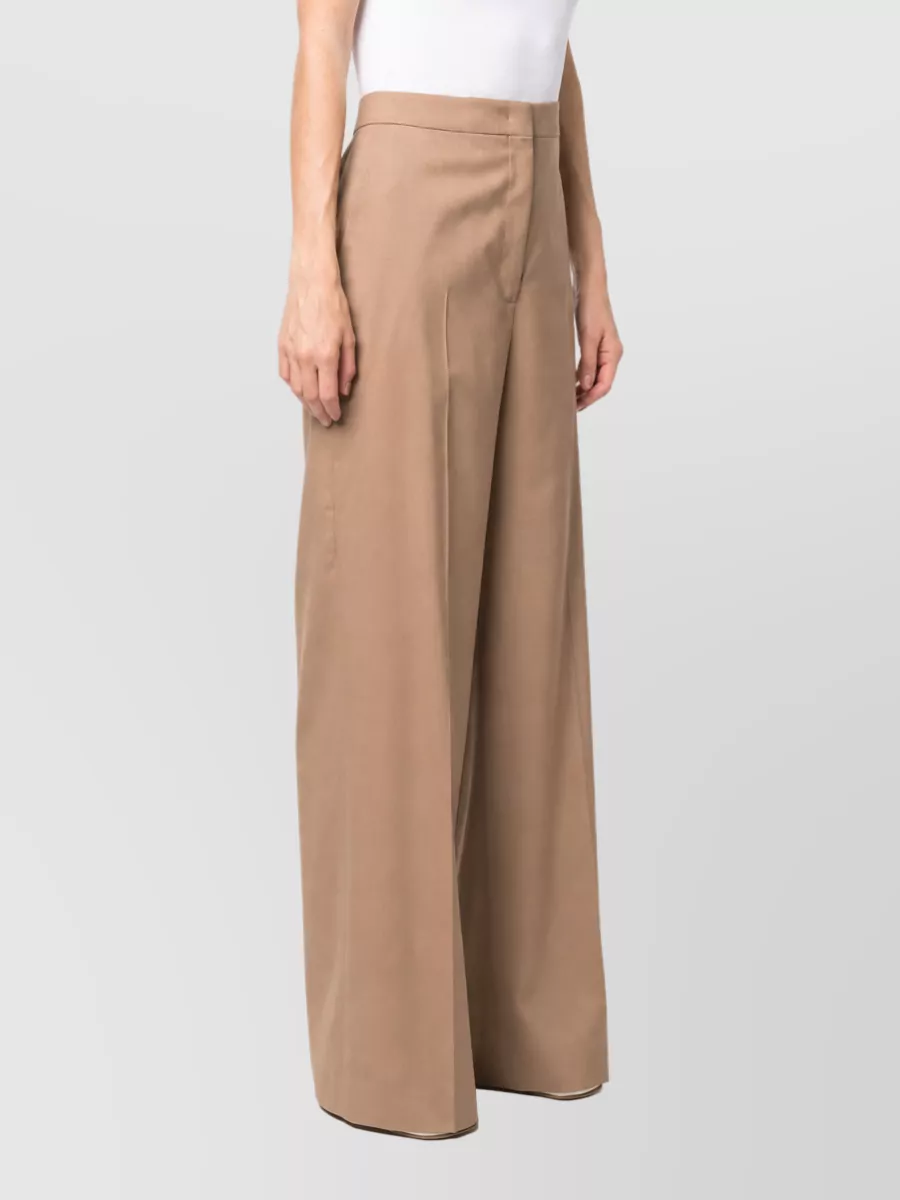 Fabiana Filippi Wool Relaxed-Fit Wide-Leg Trousers
