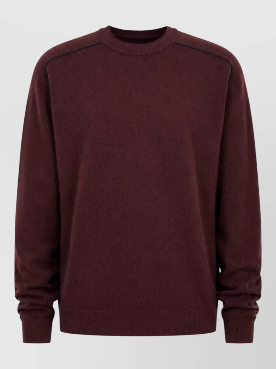 Maison Margiela Virgin wool ribbed crewneck sweater