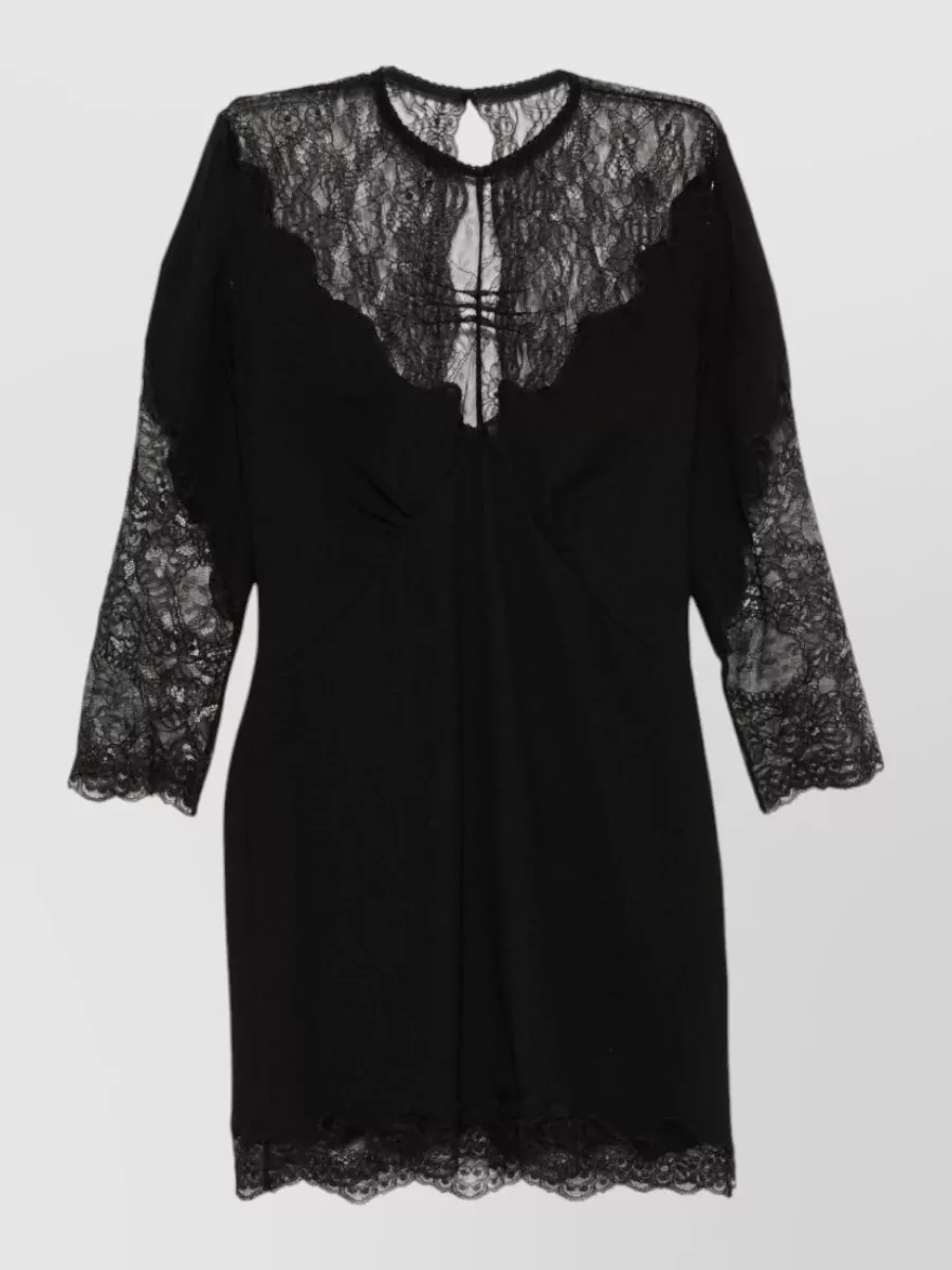 The Attico virgin wool knee-length dress