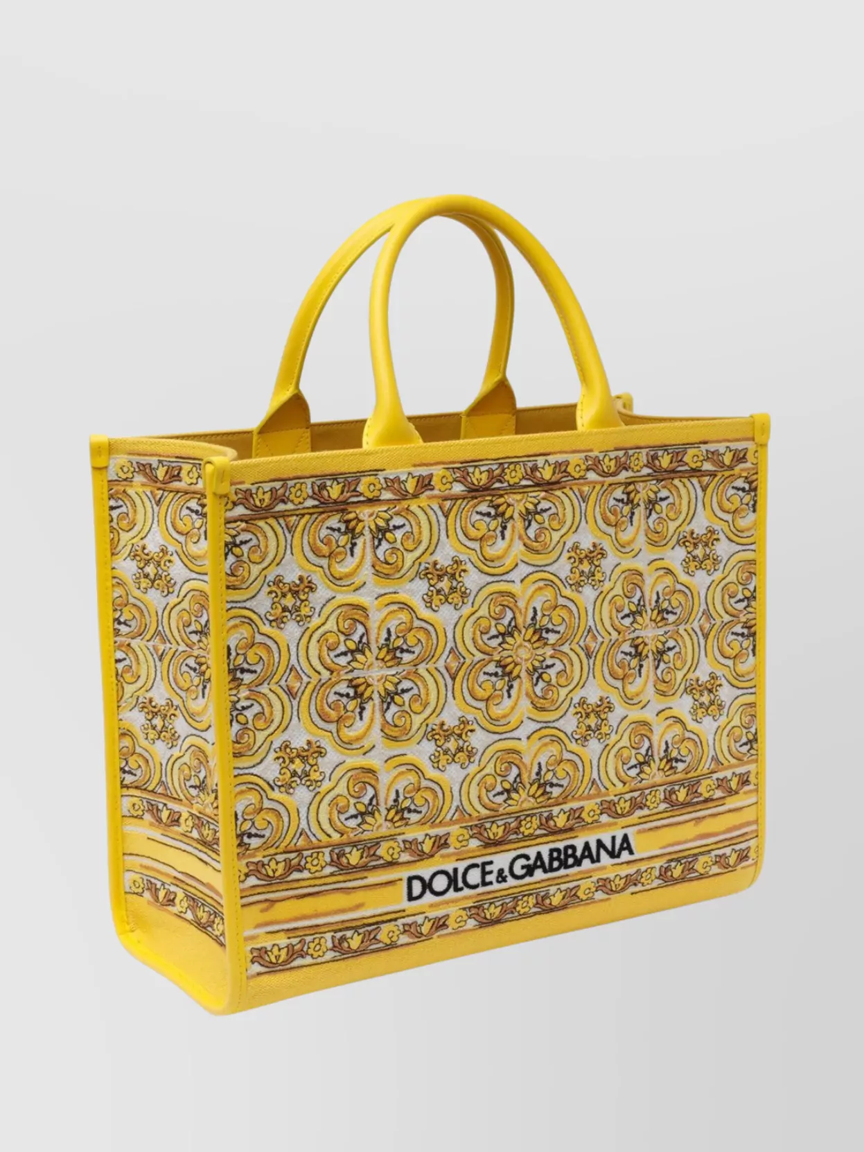 Dolce&Gabbana Daily Shopping Bag Embroidered Design