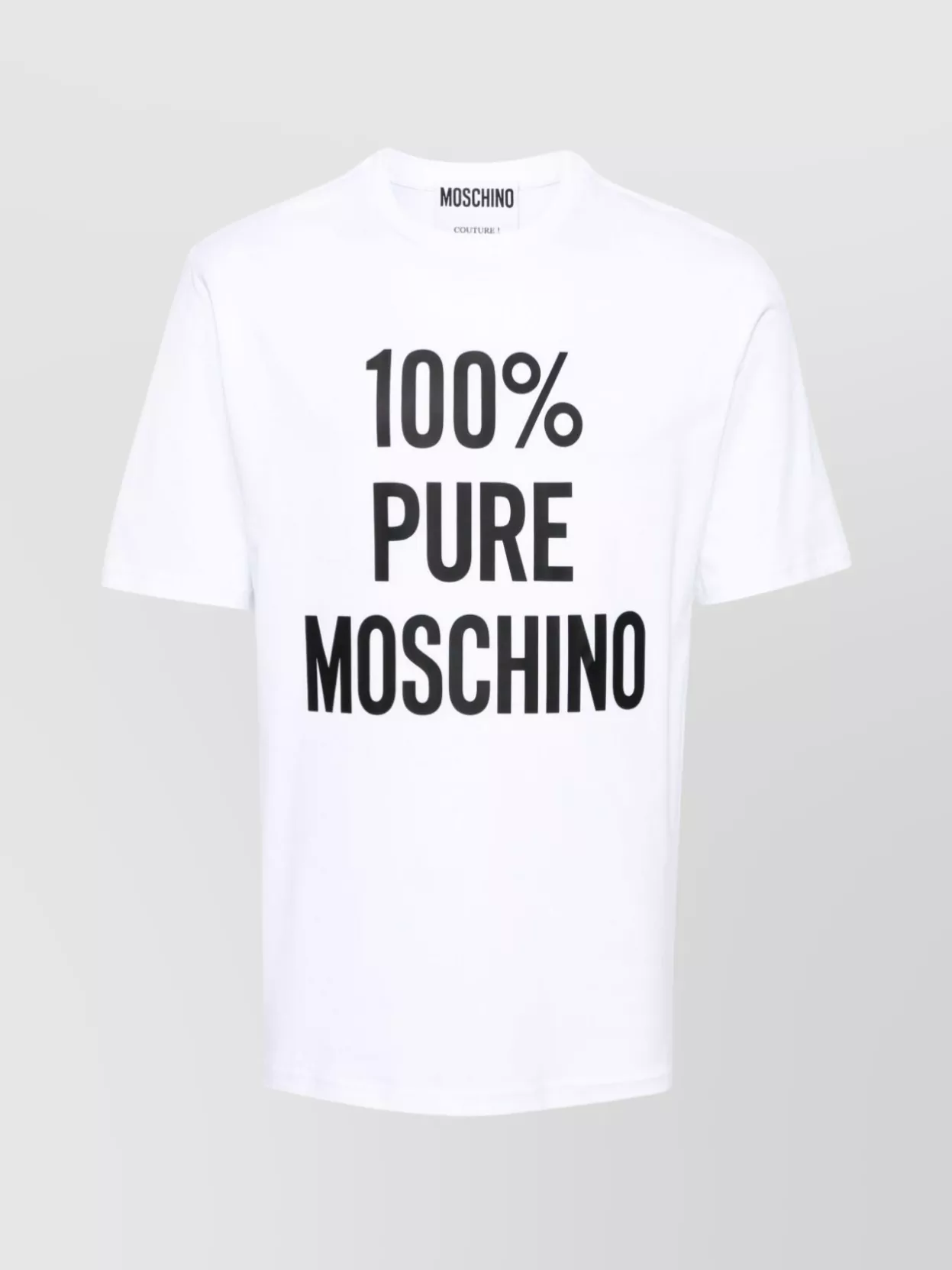 Shop Moschino Versatile Crew Neck T-shirt In White