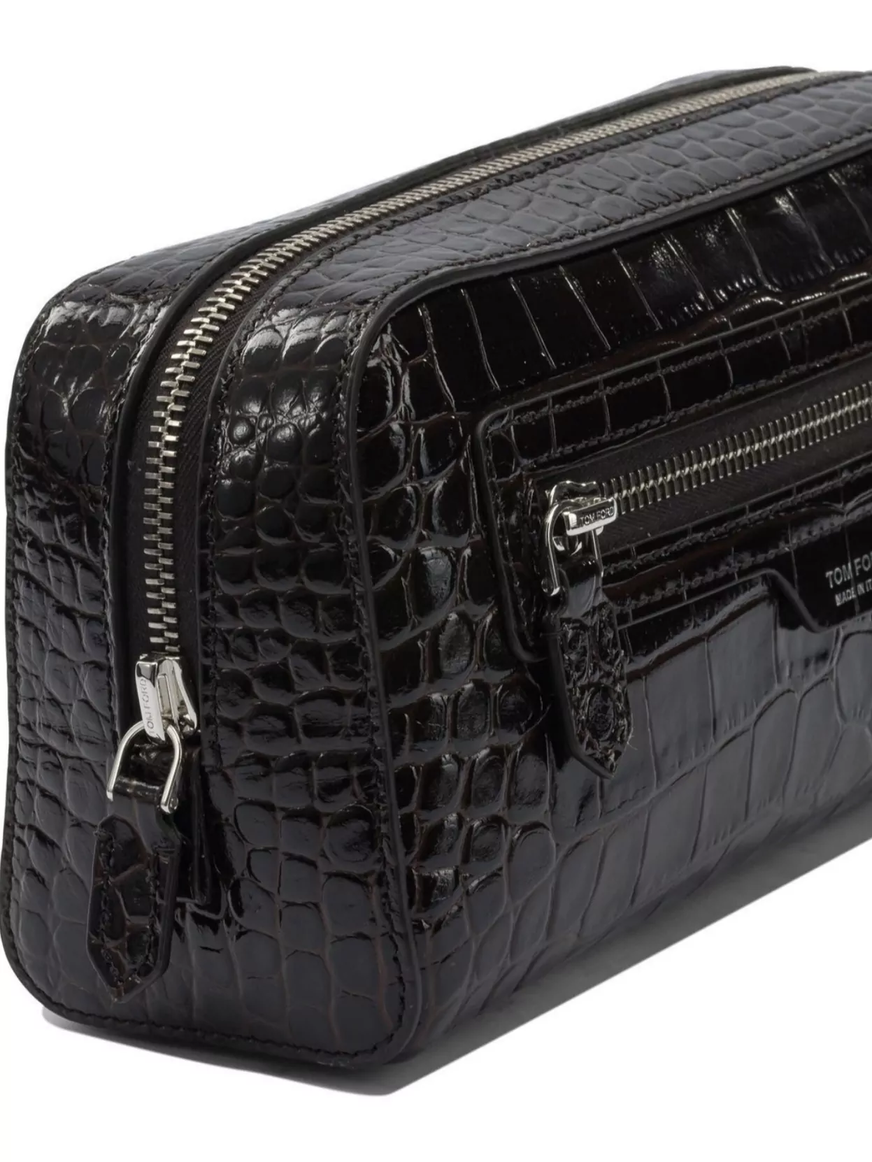 Tom Ford Rectangular Leather Beauty Case With Crocodile Texture