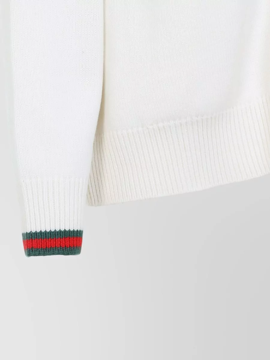 Gucci Knit Cardigan With Pockets And V-Neck