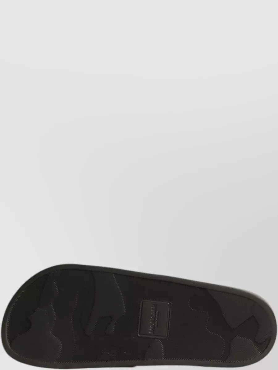 Moncler Striped Rubber Slides