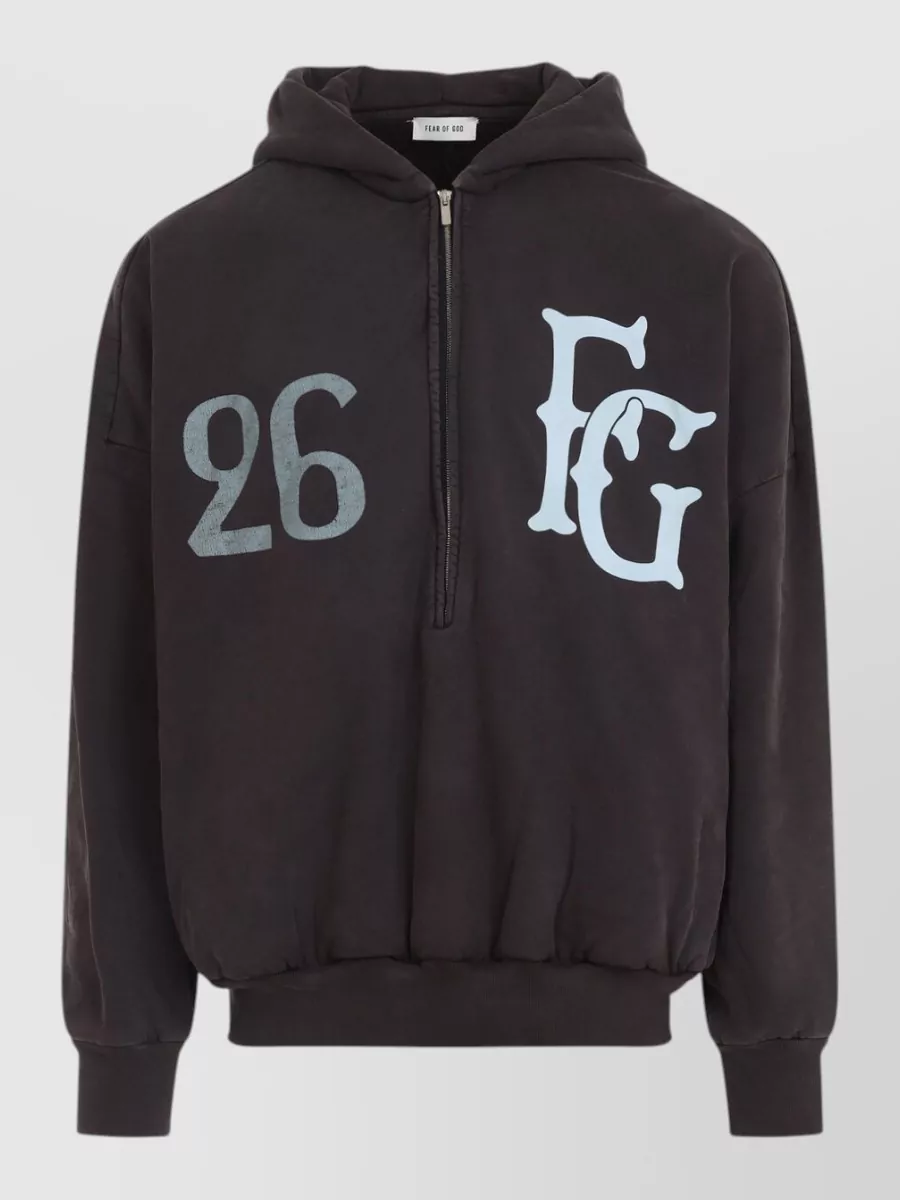 Fear Of God cotton zip hoodie