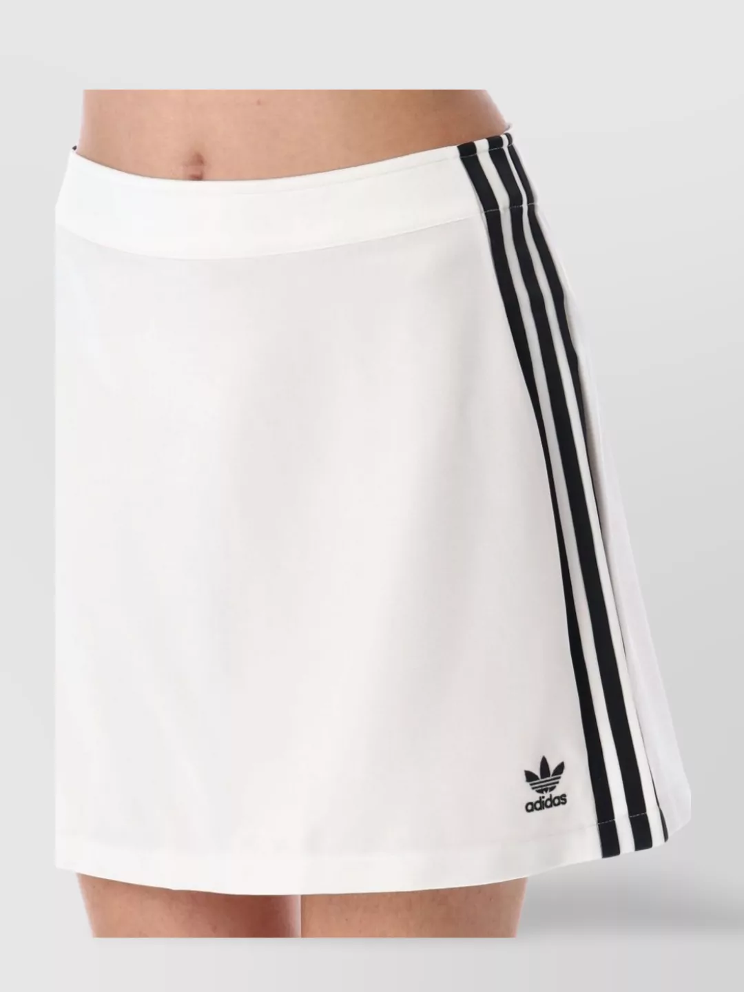 Adidas Originals Short Skirt With Elastic Waistband And Side Stripes