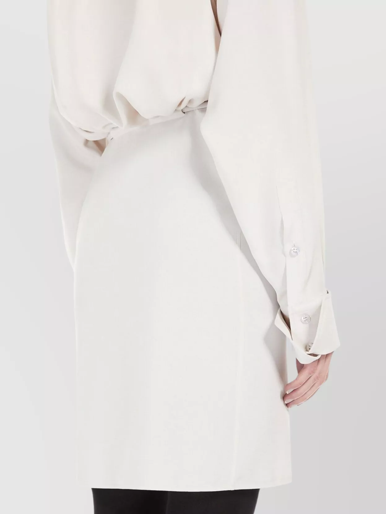 Sportmax Knee Length Dress With Adjustable Waist Tie