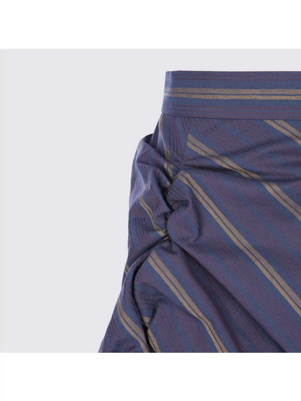 Vivienne Westwood Midi Skirt With Draped Detail And Stripes