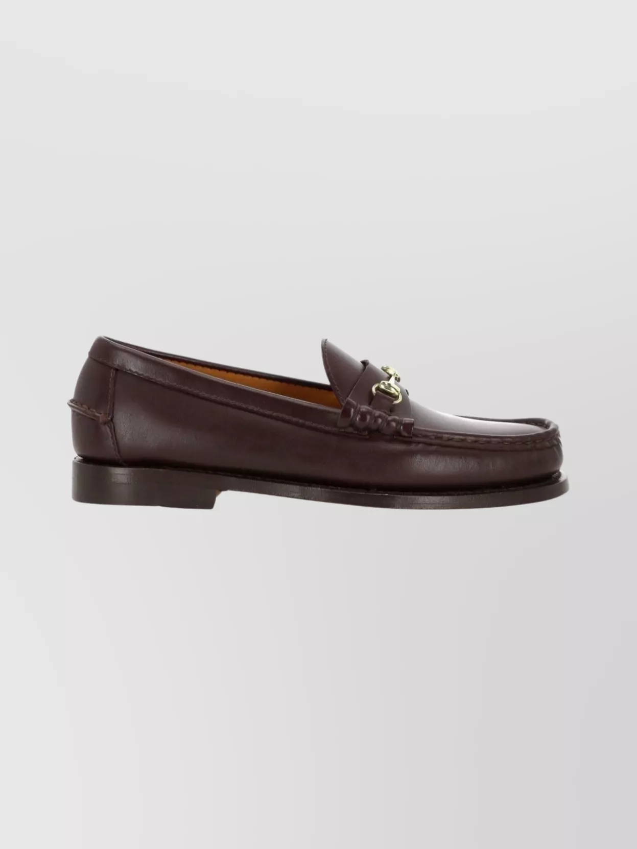Sebago Round Toe Lace-Up Leather Shoes