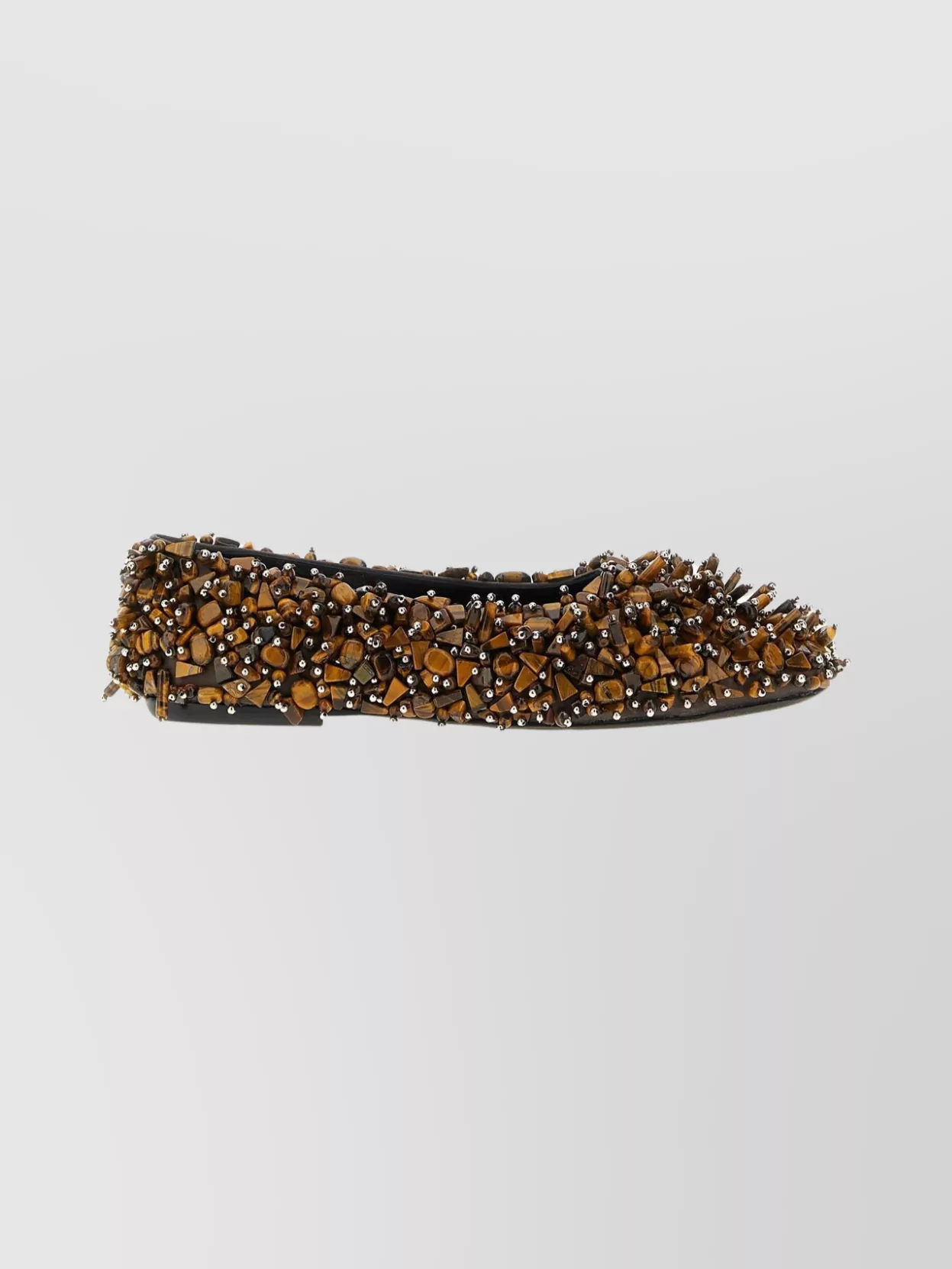 Dries Van Noten Decorative Round Toe Ballet Flats In Multi