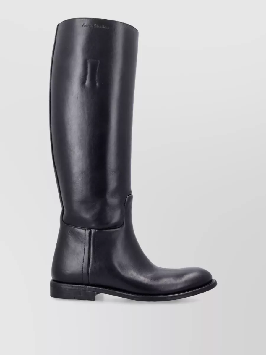 Acne Studios Leather Equestrian Boots