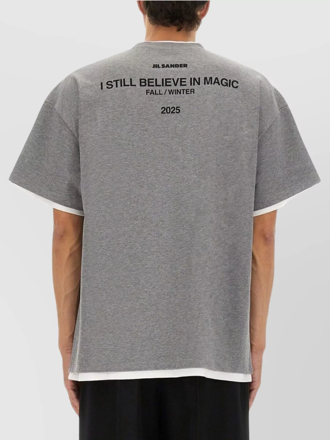 Jil Sander Crew Neck T-Shirt Graphic Print