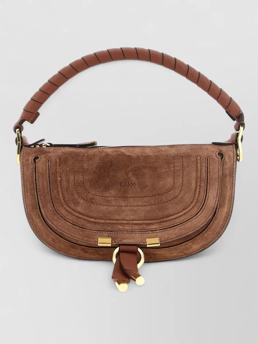 Chloé marcie mini leather clutch bag