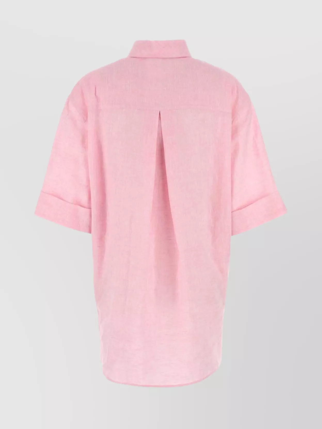 Valentino Linen Blouse With Button Detailing And Pockets In Pink