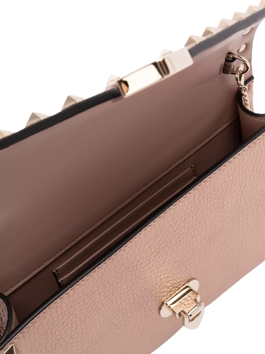 Valentino Studded Leather Clutch Bag