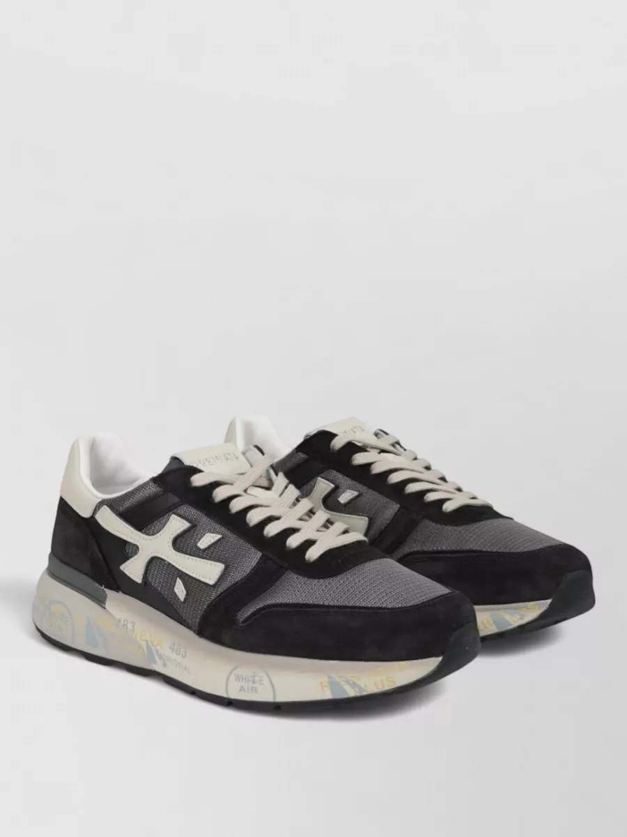 Premiata Paneled Low-Top Sneakers