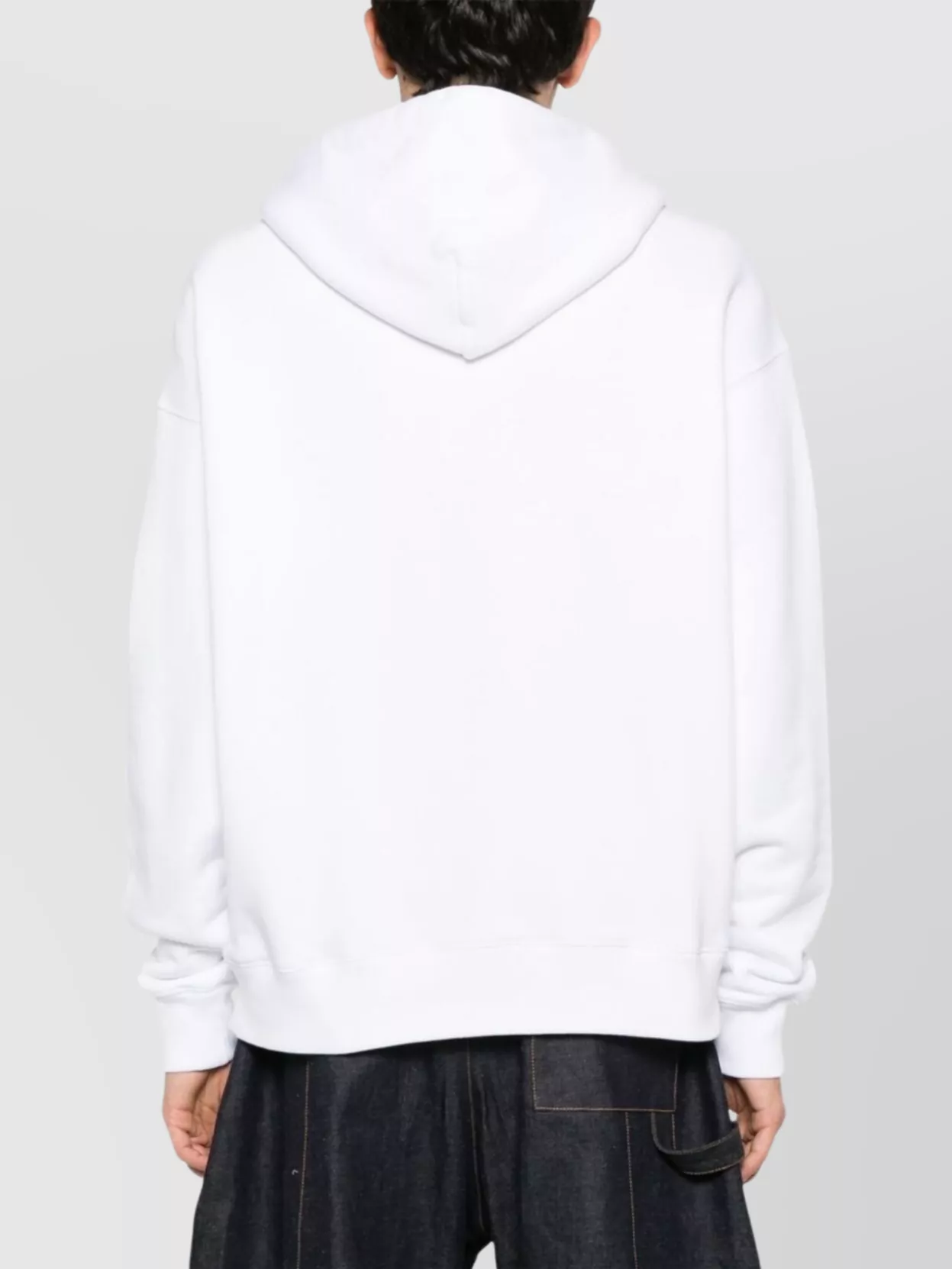 Off-White Organic Cotton Kangaroo Pocket Hoodie