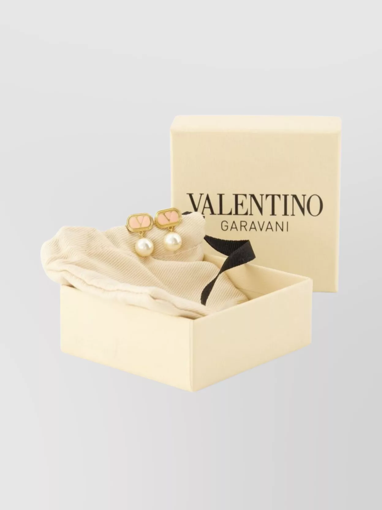 Valentino Garavani Pearl Embellished Gold-Tone Earrings Collection