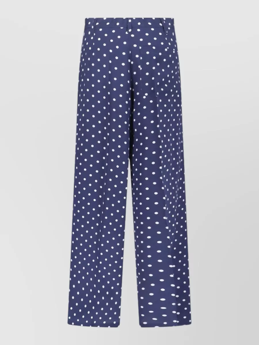 Parosh Silk Wide-Leg Trousers