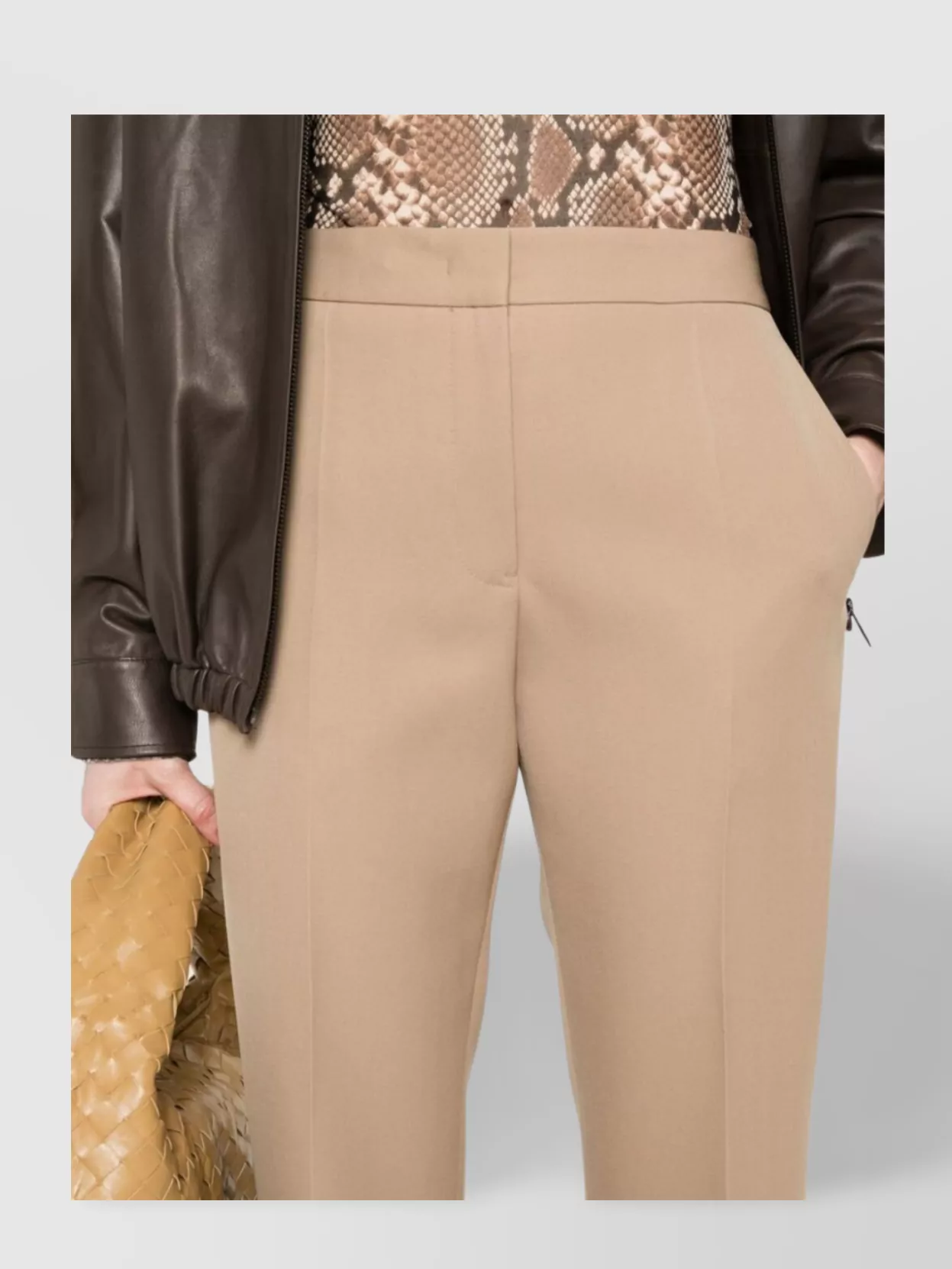 Jil Sander Cropped Tailored Pant Front Crease