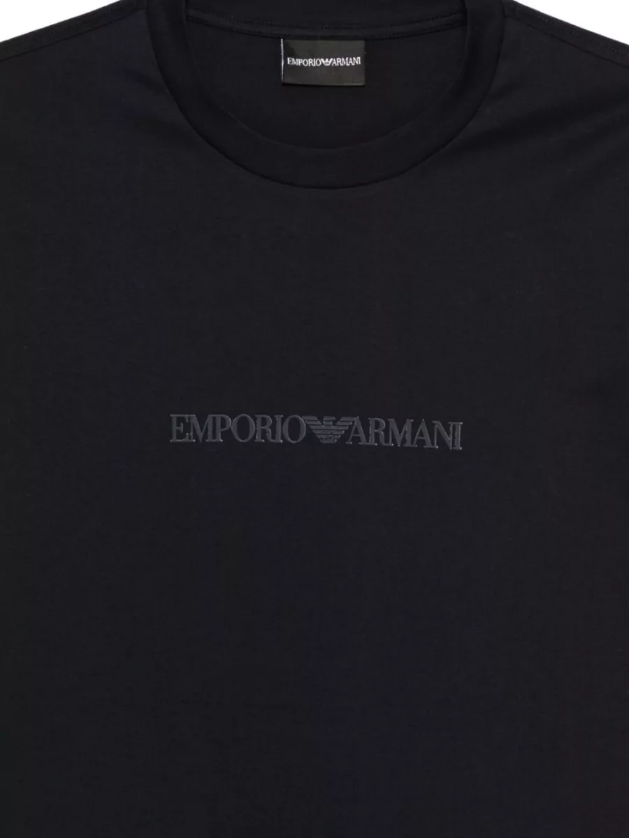 Emporio Armani Cotton Logo Long-Sleeve T-Shirt