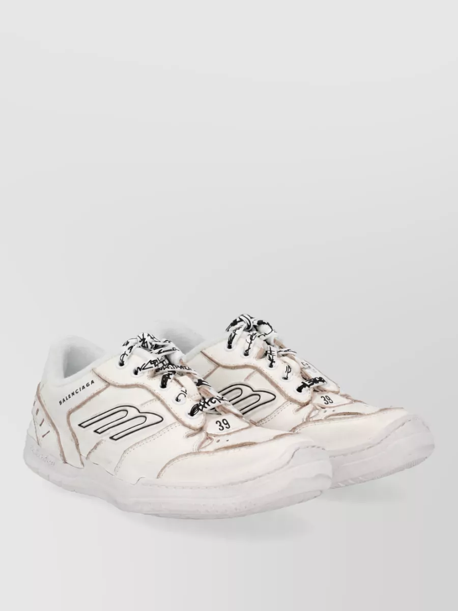 Balenciaga Leather Low-Top Sneakers