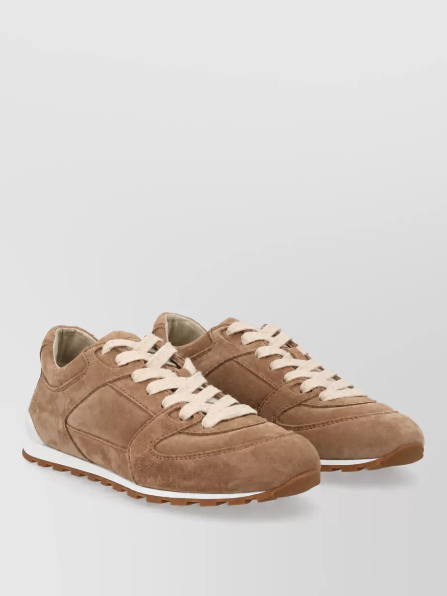 Brunello Cucinelli Suede Lace-Up Sneakers