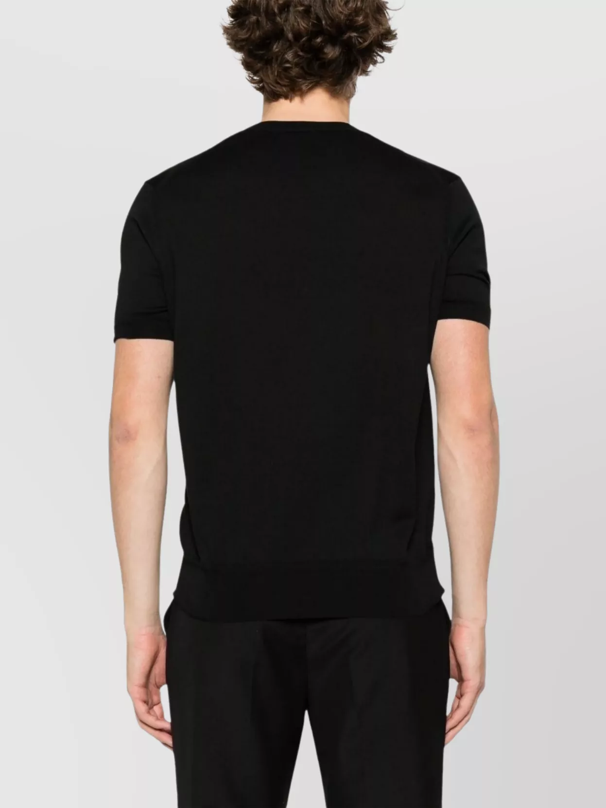 Tom Ford Crew Neck T-Shirt With Cuffs And Hem