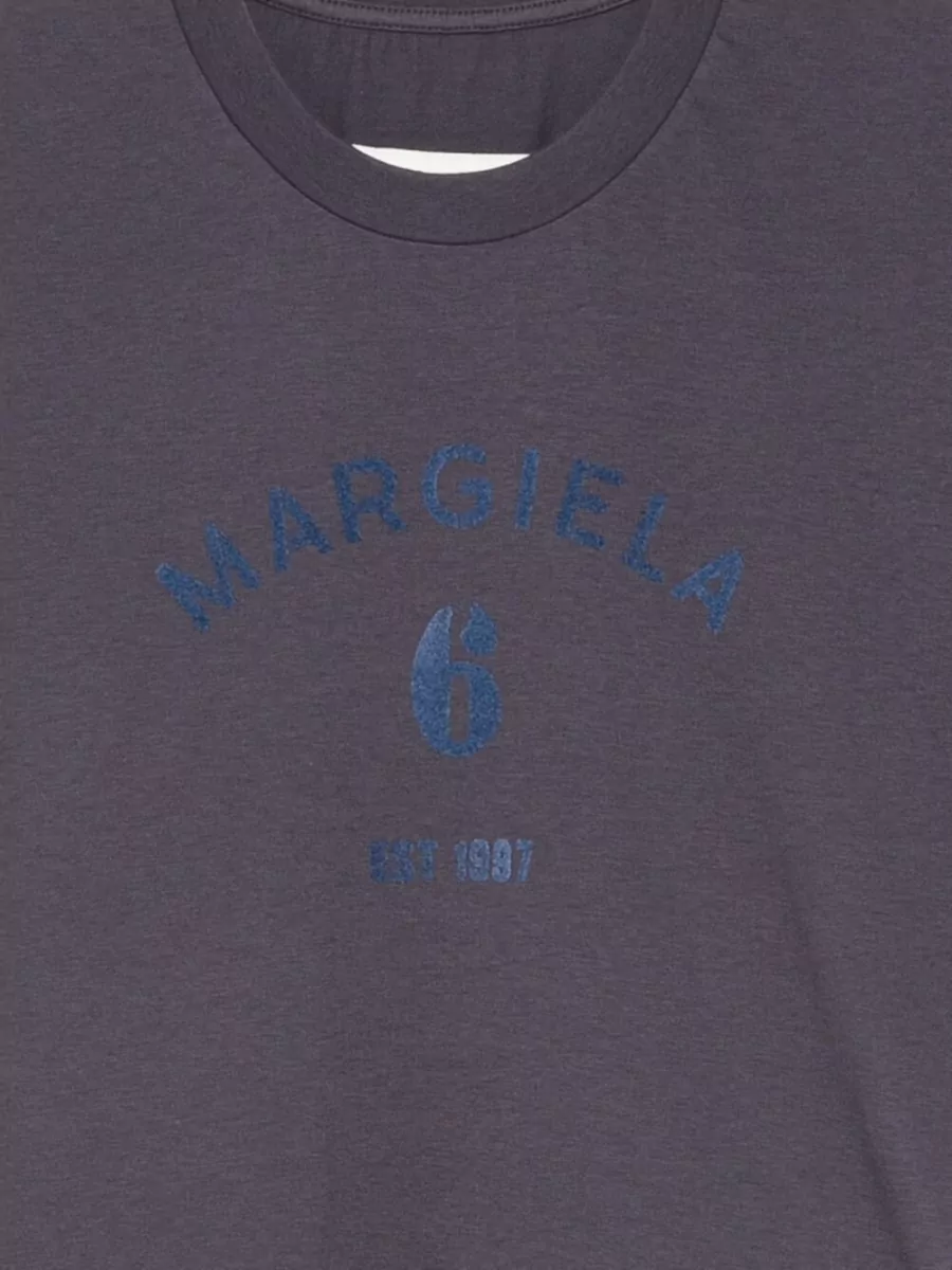 Mm6 Maison Margiela Logo-Print Cotton T-Shirt