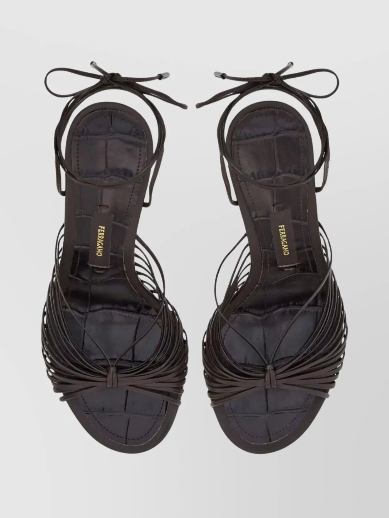 Ferragamo Athena 85 Strappy Open Toe Sandals