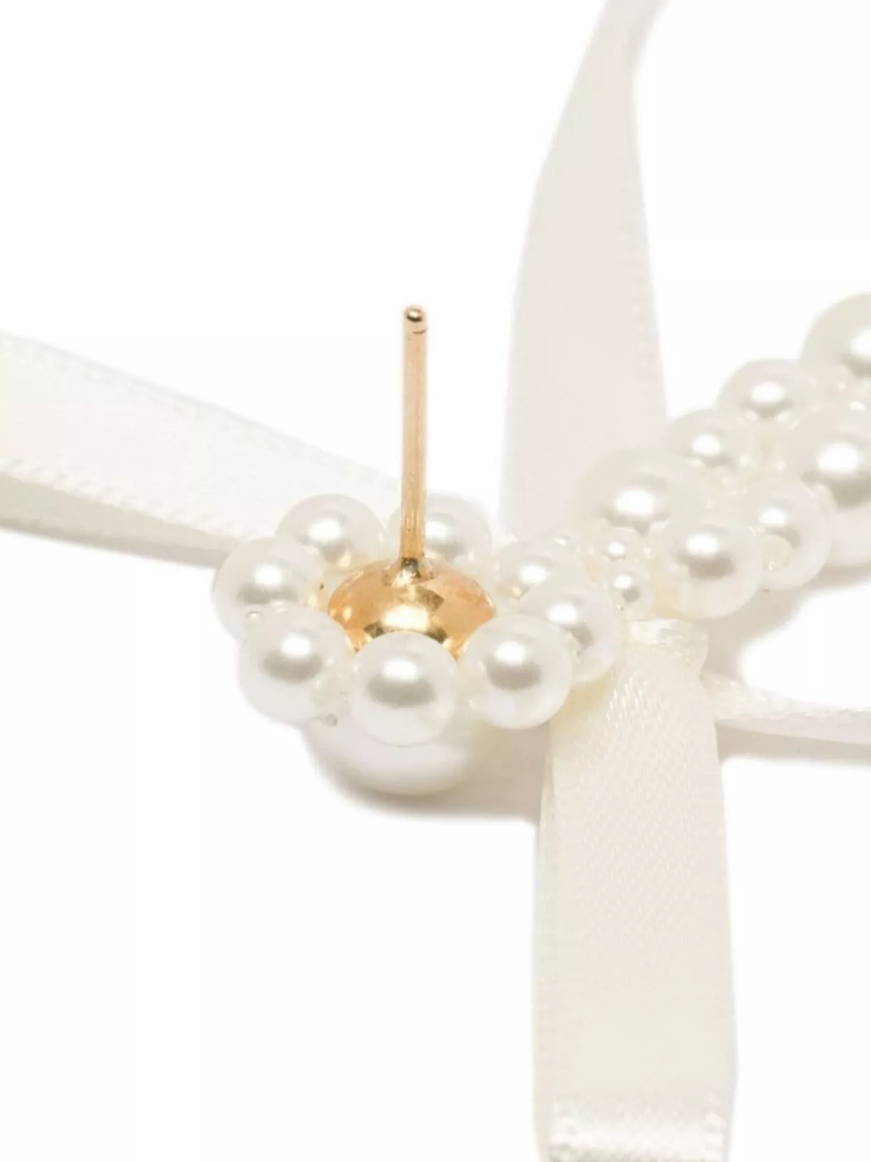 Simone Rocha Ribbon Bow Drip Earrings