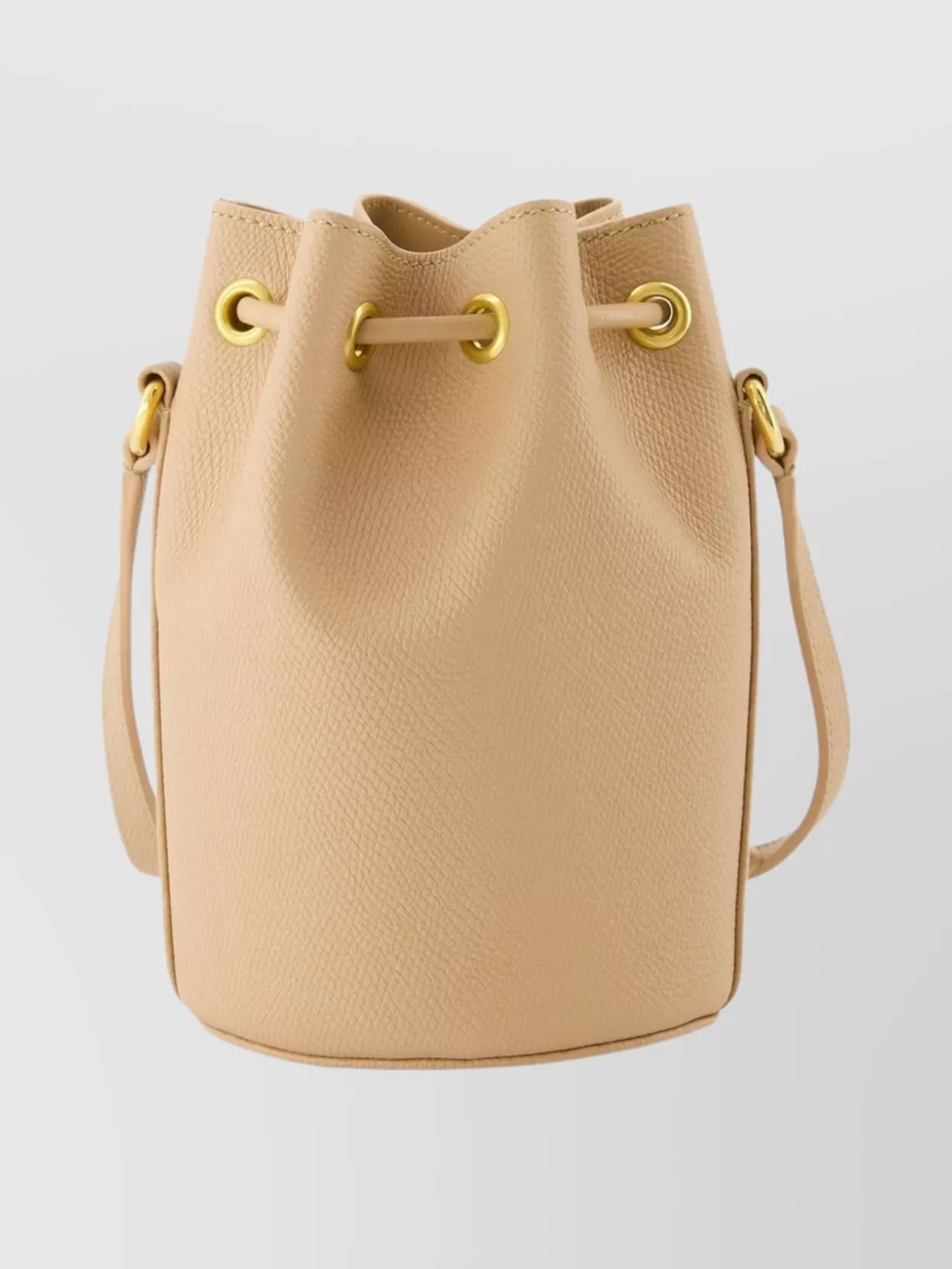 Valentino Vlogo Signature Drawstring Bucket Bag In Brown