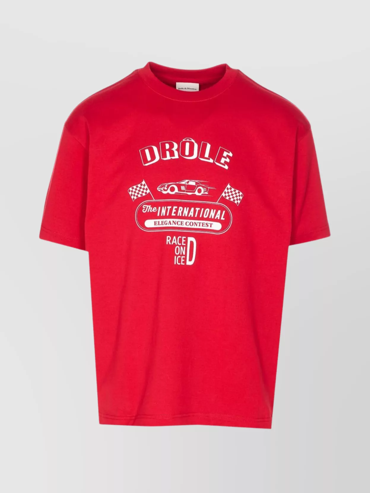 Drôle De Monsieur La Race On Ice Graphic Print T-shirt In Red