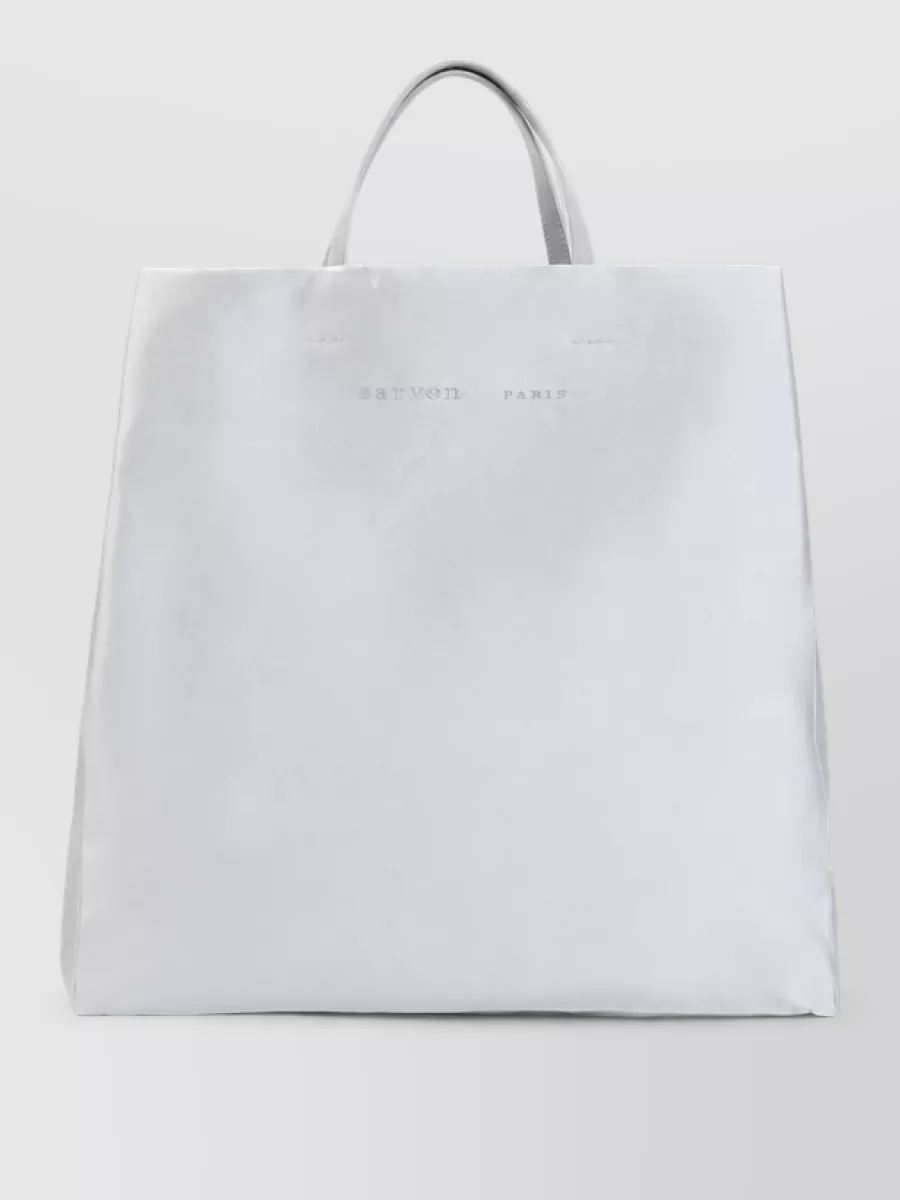 Carven silk wool tote bag