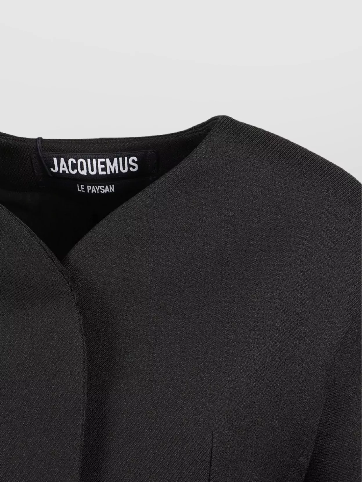 Jacquemus Tailored Blazer Curved Hem In Black
