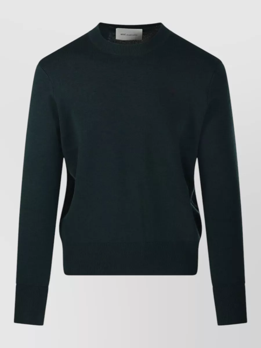 Ami Paris merino wool round neck sweater