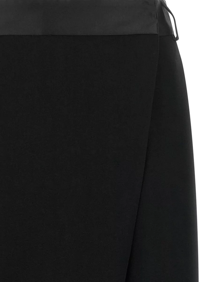 Alberto Biani Asymmetric Cropped Tailored Trousers