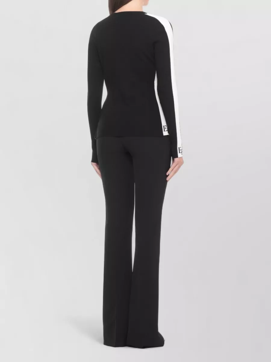 Elisabetta Franchi Women's Viscose Sweater Side Stripe
