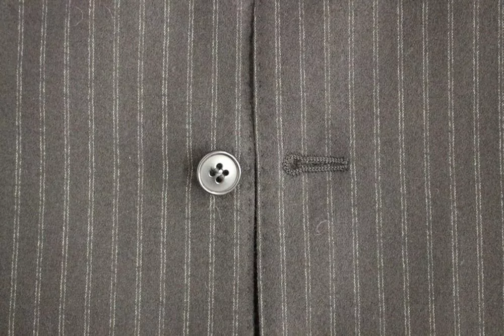 Dolce&Gabbana Striped Wool Single-Breasted Waistcoat