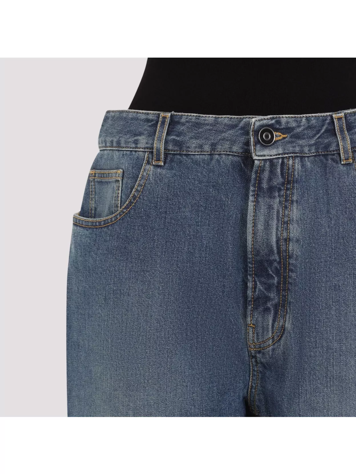 ALAÏA KNIT BAND HIGH WAIST WIDE LEG SHORTS