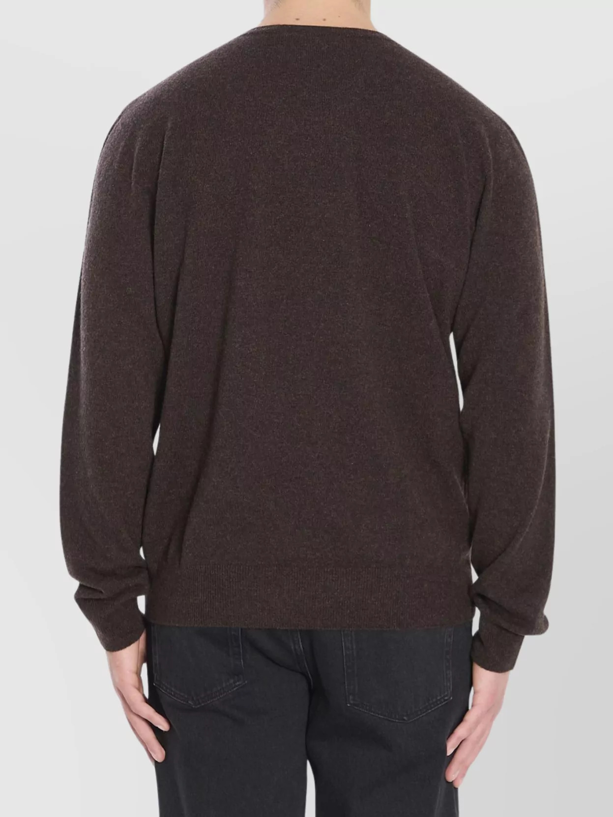 The Row Cashmere V-Neck Long Sleeve Sweater