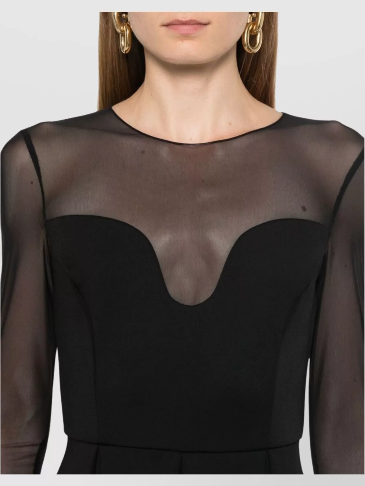 Pinko Calais Paneled Short Dress