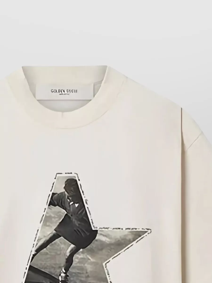 Golden Goose Journey Boxy T Shirt Gauze Cotton Print