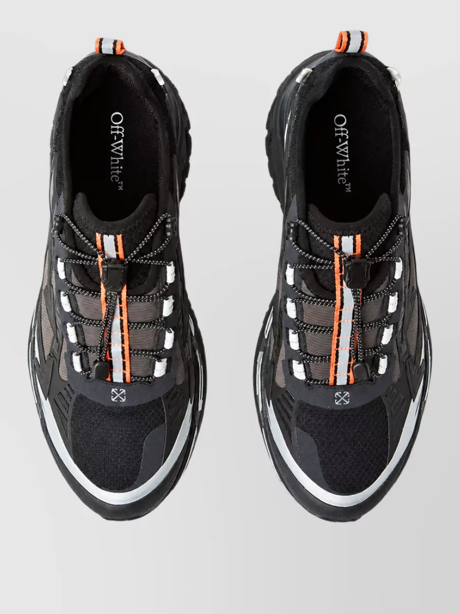 Off-White Mesh Panel Low-Top Sneakers