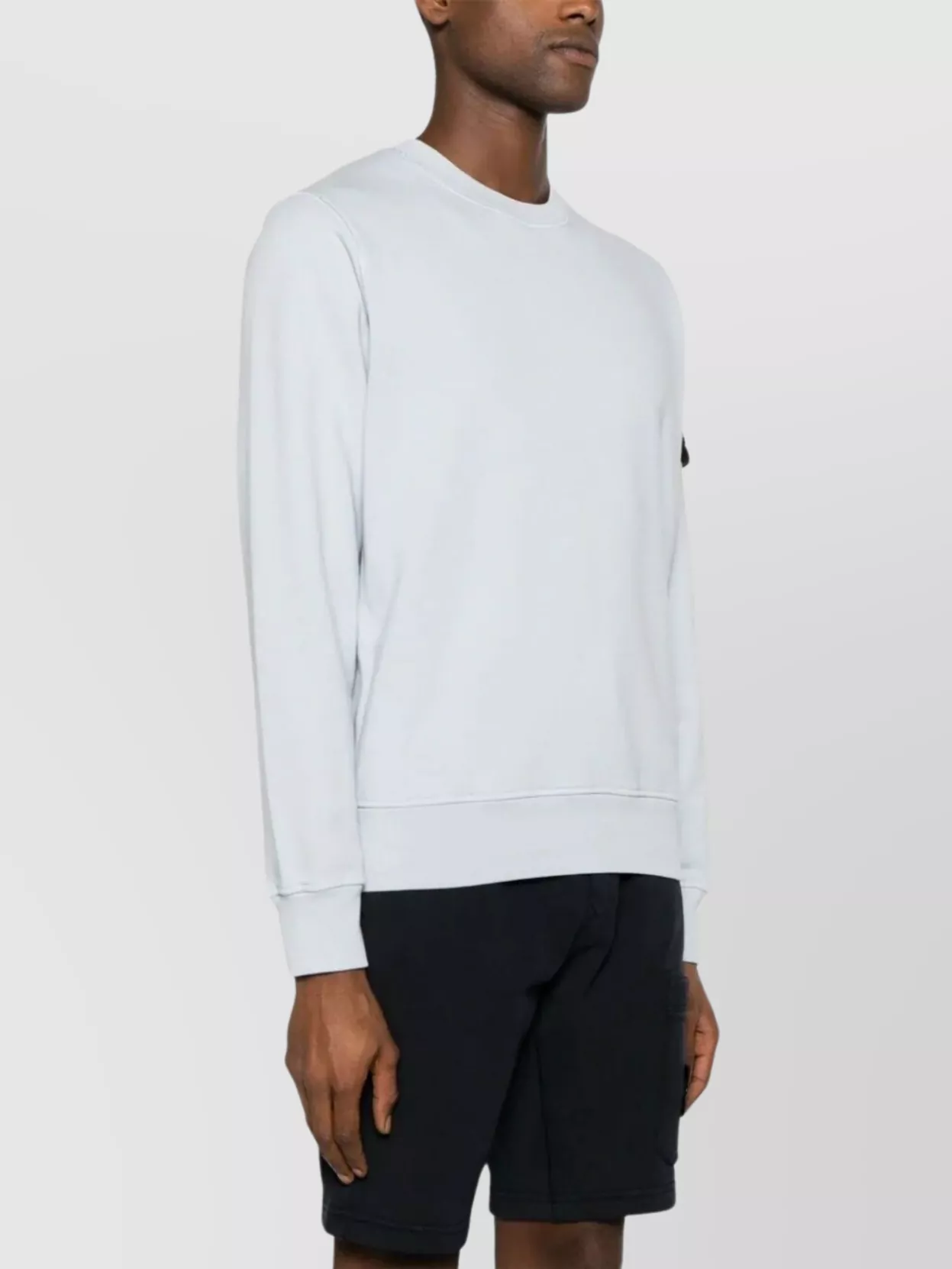 Stone Island Ribbed Crewneck Sweater With Hem Detail
