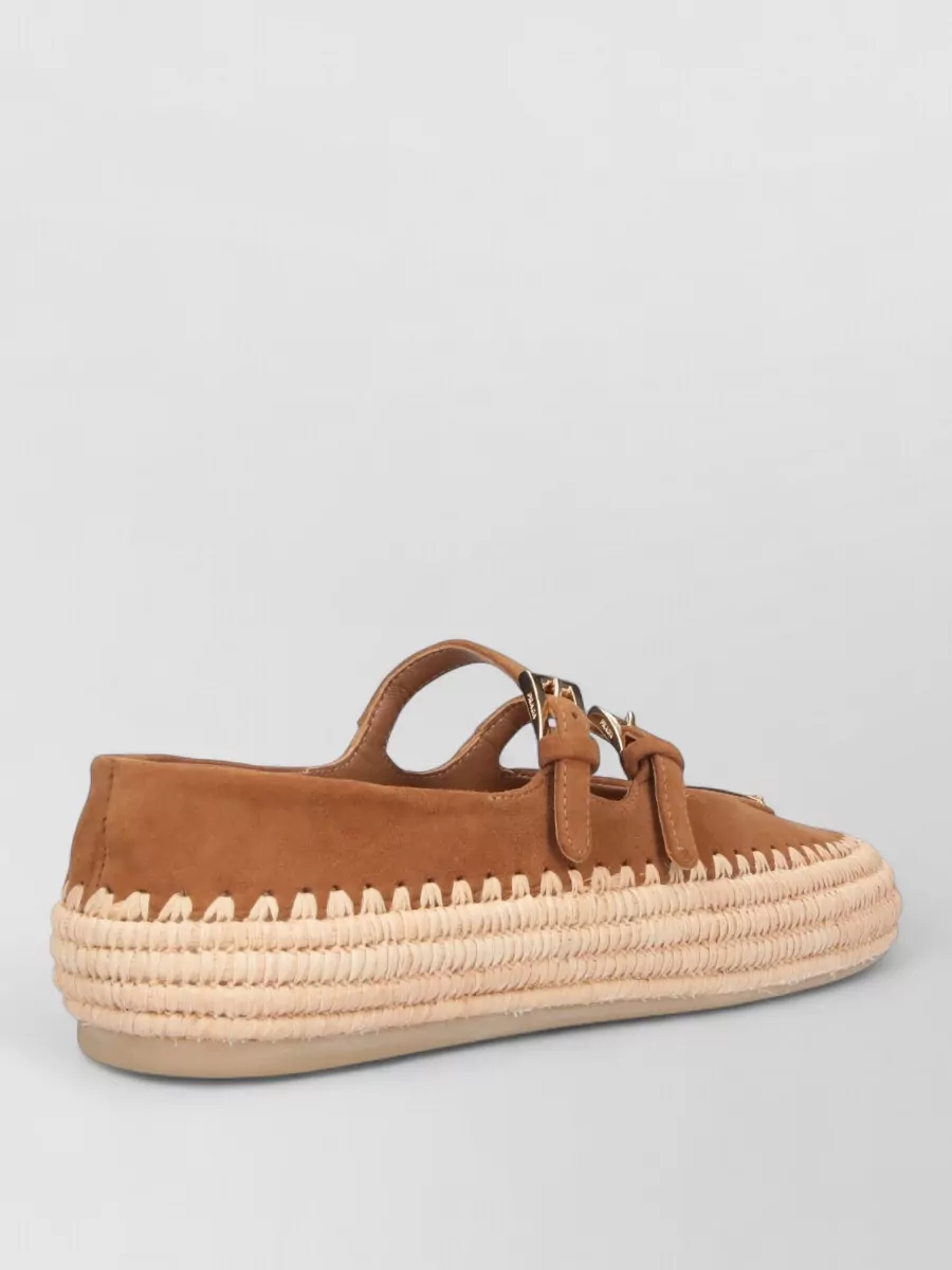Prada leather espadrilles