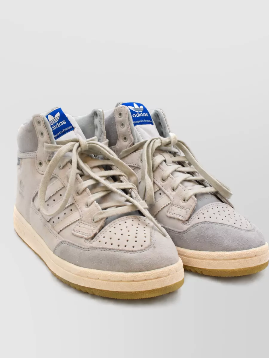 Adidas Leather Suede Hi-Top Sneakers