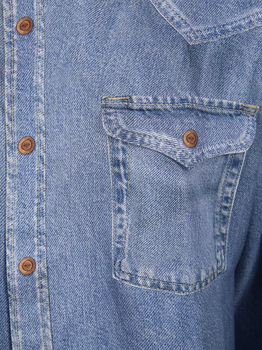 Pierre Louise Mascia Aloe Shirt Long Sleeves Chest Pockets